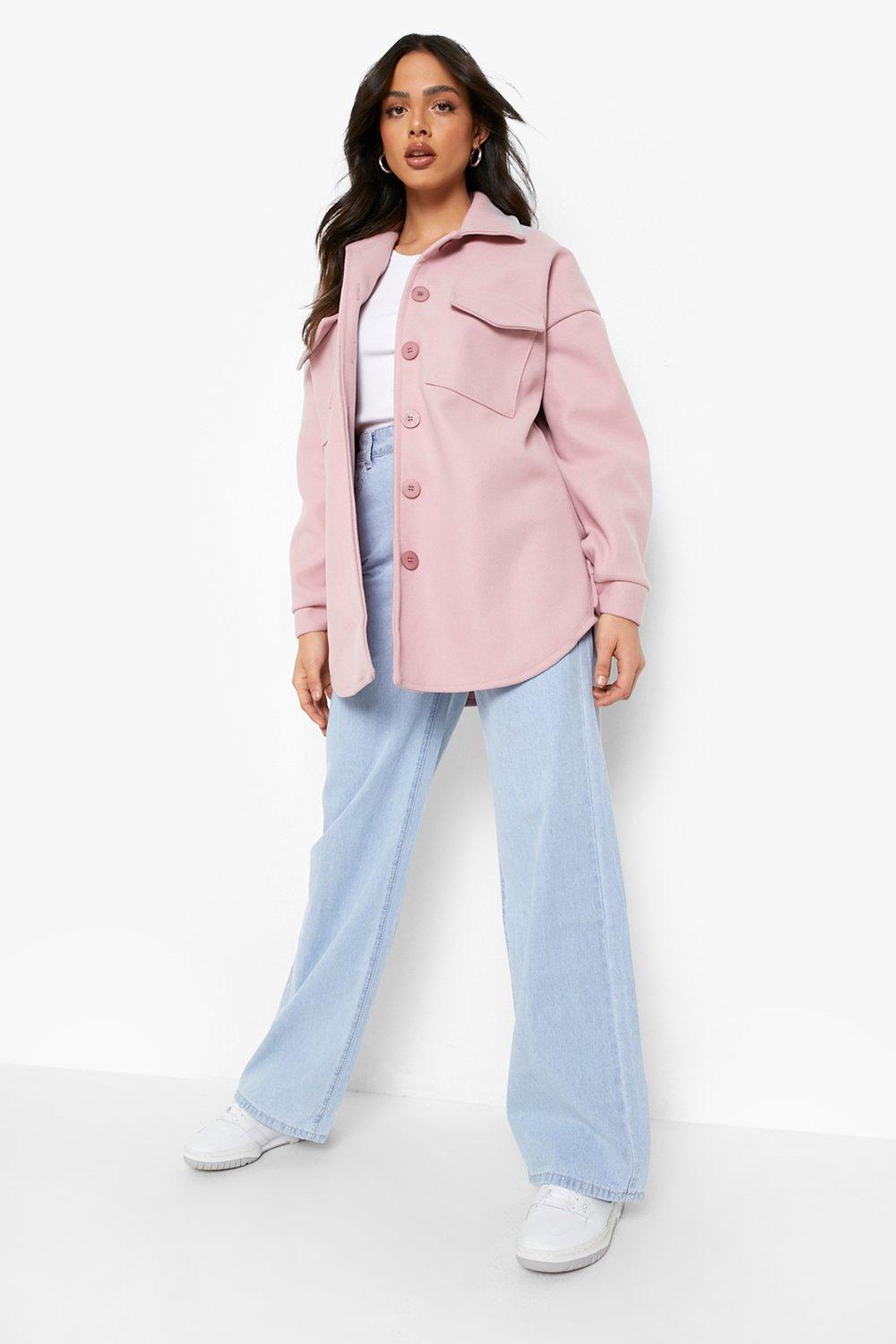 Topshop pink outlet shacket